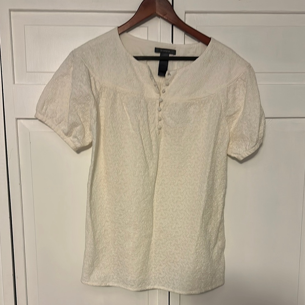 Liz Claiborne Cream Puff Sleeve Blouse